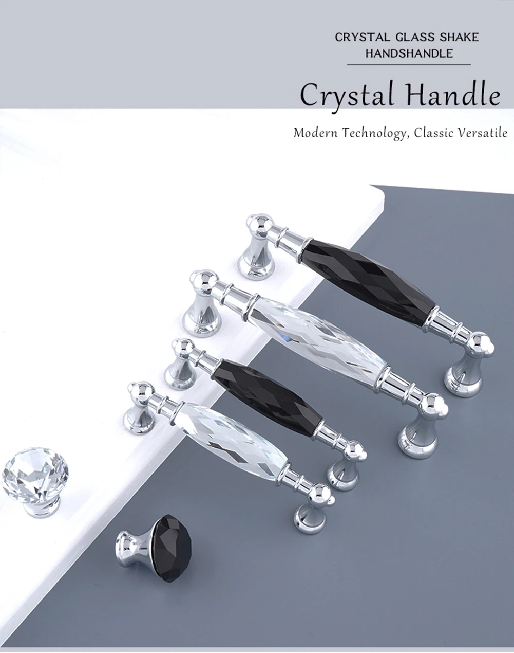 

96/128mm Long Crystal Wardrobe Handle Dresser Zinc Alloy Knobs Cabinet Pulls Crystal Glass Cabinet Knobs Furniture Drawer Handle