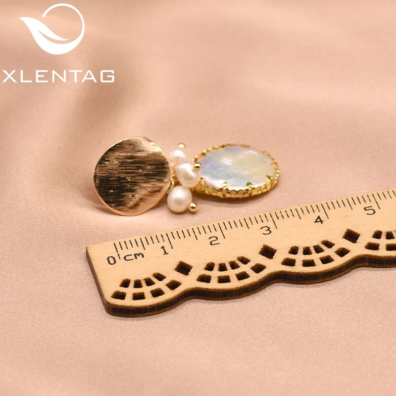 XlentAg Fresh Water White Pearl Clip On Earrings For Women Girl Lovers' Minimalist Fine Jewellery Pendientes Mujer Moda GE0872B |