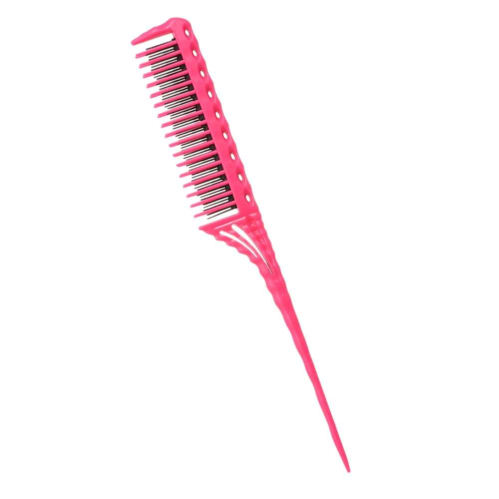 Type 1 Pink Горячая расческа Abody щетка для волос 3 рядами зубы расческа щётка для облегчения расчесывания, Крыса гребень для придания объема задняя ближайшие парикмахерские расчески - Цвет: Type 1 Pink