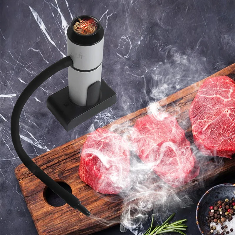 

1 Set Molecular Cuisine Smoking Gun Food Cold Smoke Generator Meat Burn Smokehouse Cooking For BBQ Grill Smoker Wood Sawdust