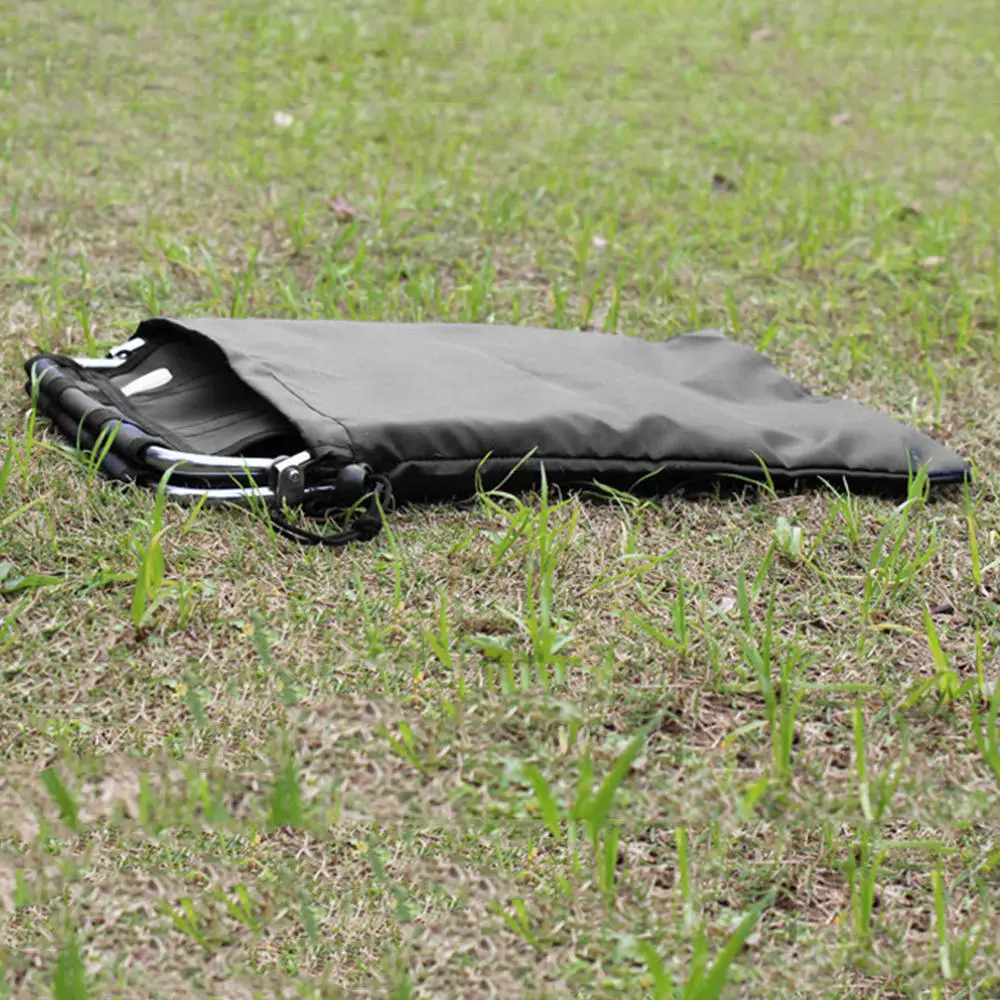 Портативный складной Сверхлегкий алюминиевый стул из ткани Оксфорд со спинкой и