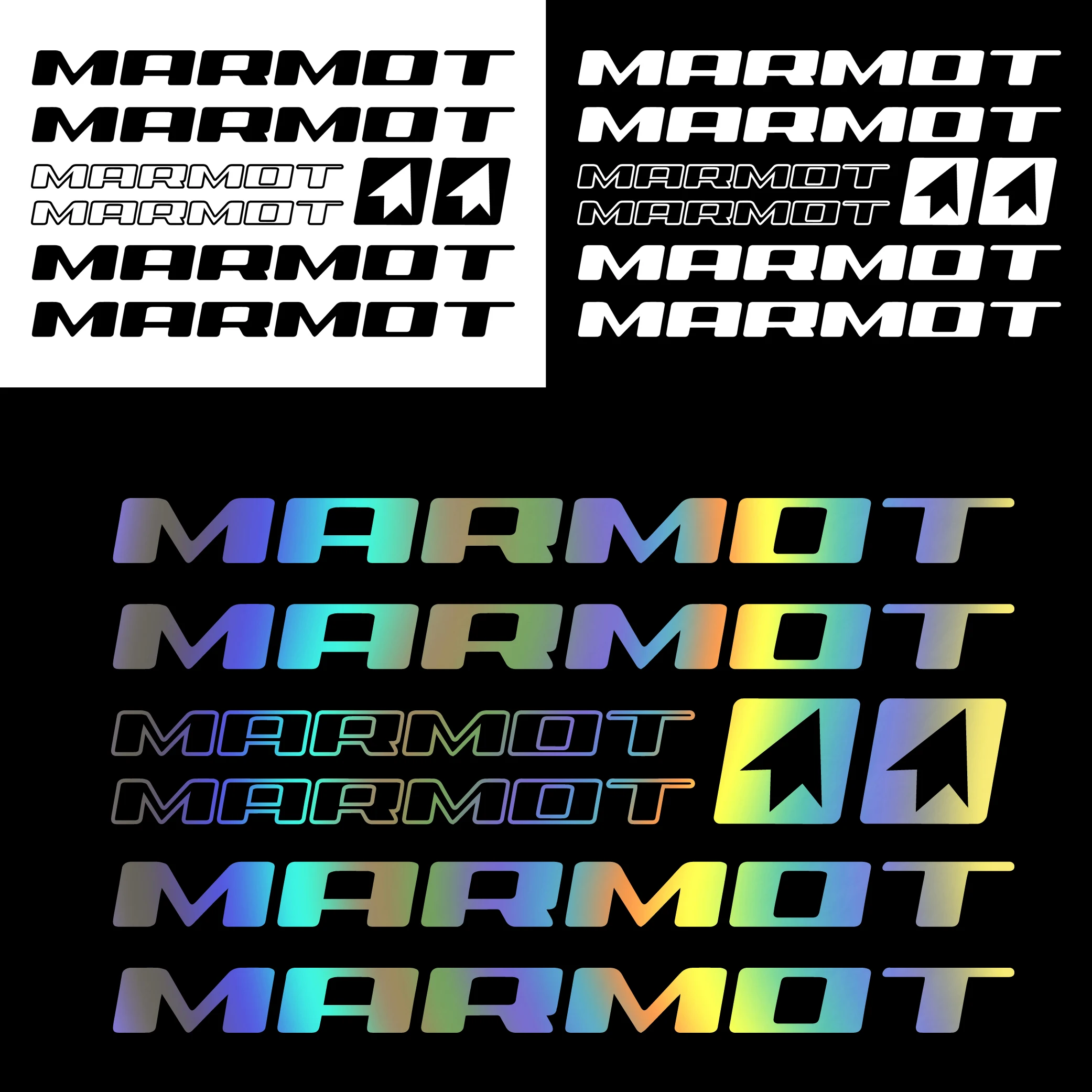 

Sport MARMOT Logo for car Sticker BIKE MTB BDC Bicicletta On Car Funny Vinyl Stickers Decals JDM Car Styling
