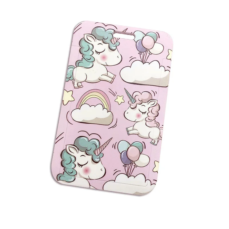 Чехол для бейджа из АБС-пластика с отделением карт и шнурком студентов держатель