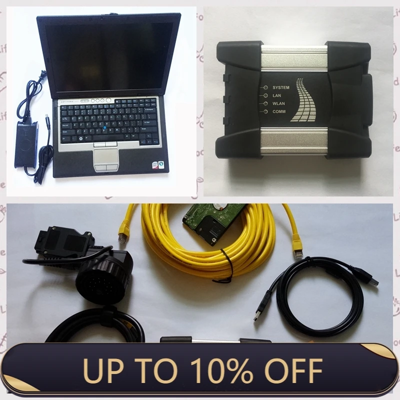 

Newest 2021.06v Wholesale Qrice For b-mw Icom Next ABC Diagnostic Qrogrammer With Hdd Software in Laptop D630 4