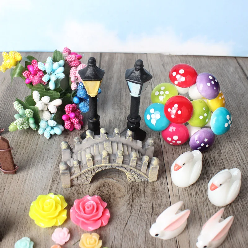 Миниатюрные горшки для растений 49 шт. бонсай миниатюрный ландшафт искусственная