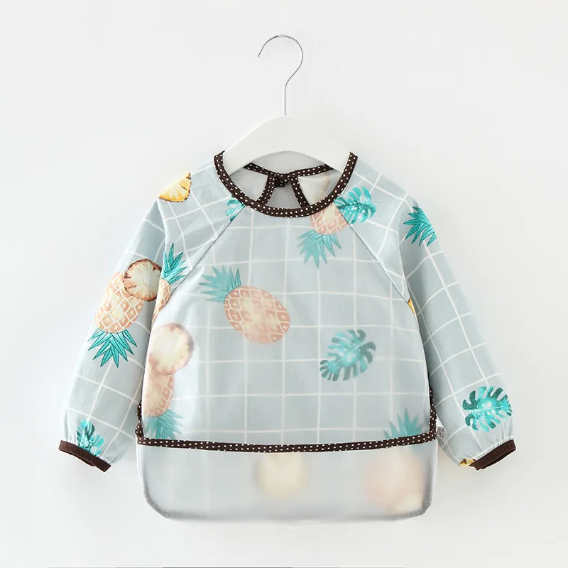 Детские фартуки нагрудники Водонепроницаемый с длинным рукавом для мальчиков