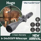 Оптический прицел Vector Optics Hugo 6-24x50, 1 дюйм, сетка BDC, провод 10 ярдов, барабанный замок Rem 700 Ruge 1022 .22LR