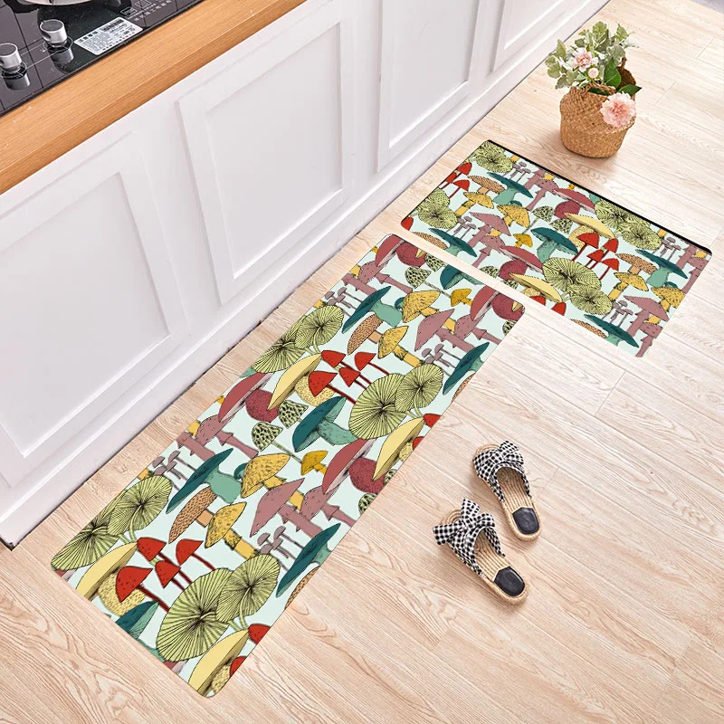 

Напольный коврик для фруктов, кухонные коврики для овощей, простой кристаллический бархатный водопоглощающий и маслопоглощающий сращиваю...