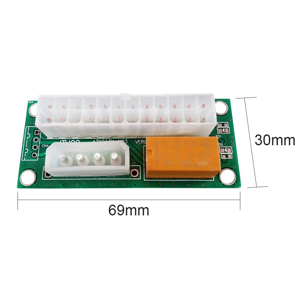 Адаптер питания соединитель Add2psu ATX 24 контакта на 4 синхронный Molex переходник