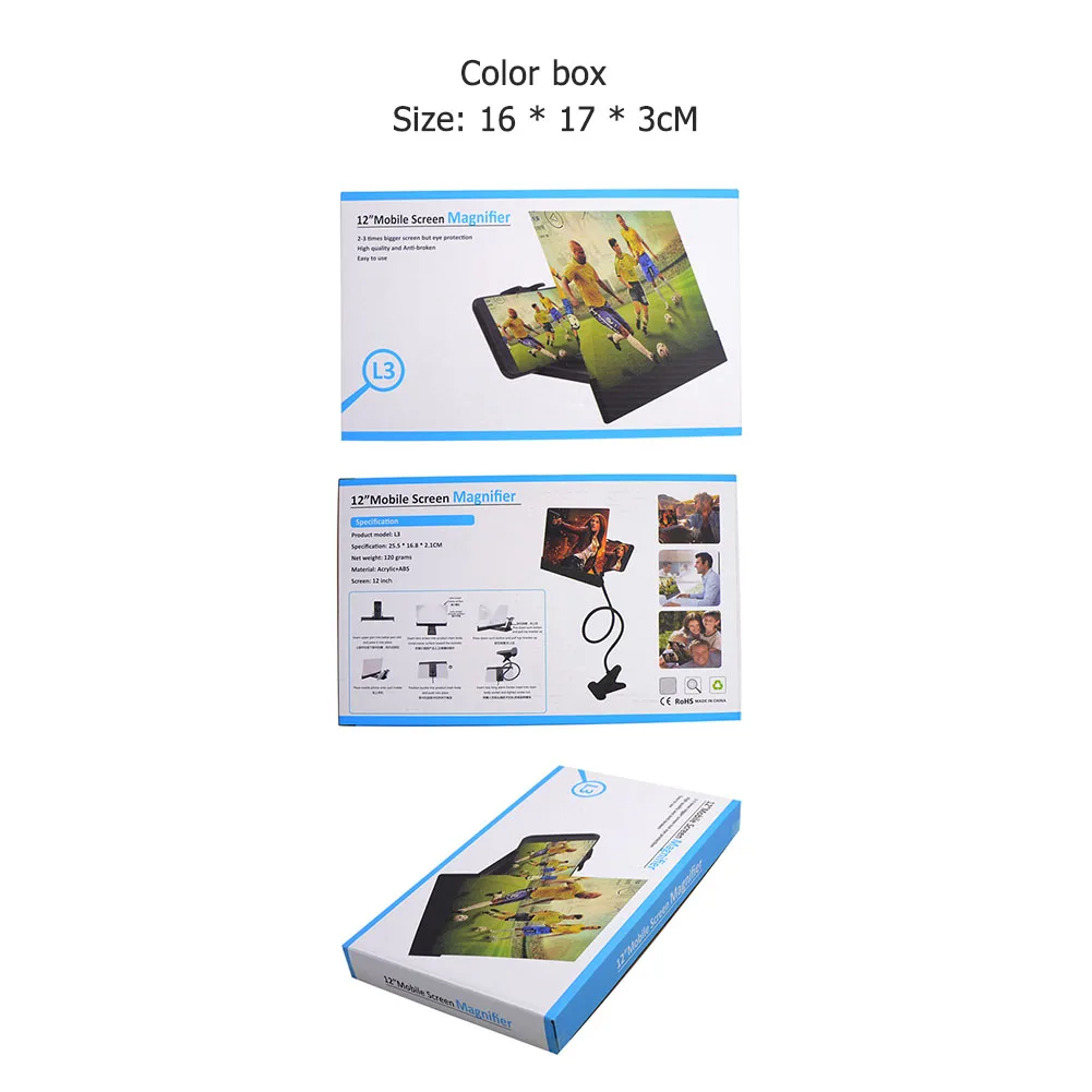 

3D Mobile Phone Screen Amplifier Portable Universal Screen Video Amplifier Projector Bracket Desktop Holder Stand For Phone