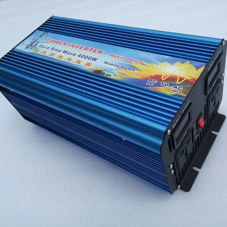 Чистый синусоидальный сигнал 5000 Вт (пик 10000 Вт) Инвертор напряжения 12 В/24 В/36 В/48 В