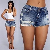 2021 plus size sexy mom jeans women high waist short jeans summer distressed washed boyfriend fashion denim shorts trousees