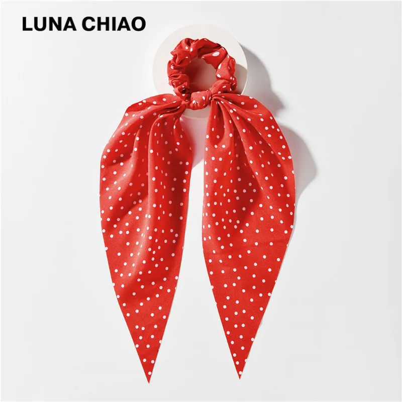 LUNA CHIAO, модные женские аксессуары для волос, тканевые банданы, резинки для волос, змеиный Леопардовый принт, шарф, конский хвост, держатель - Цвет: 29