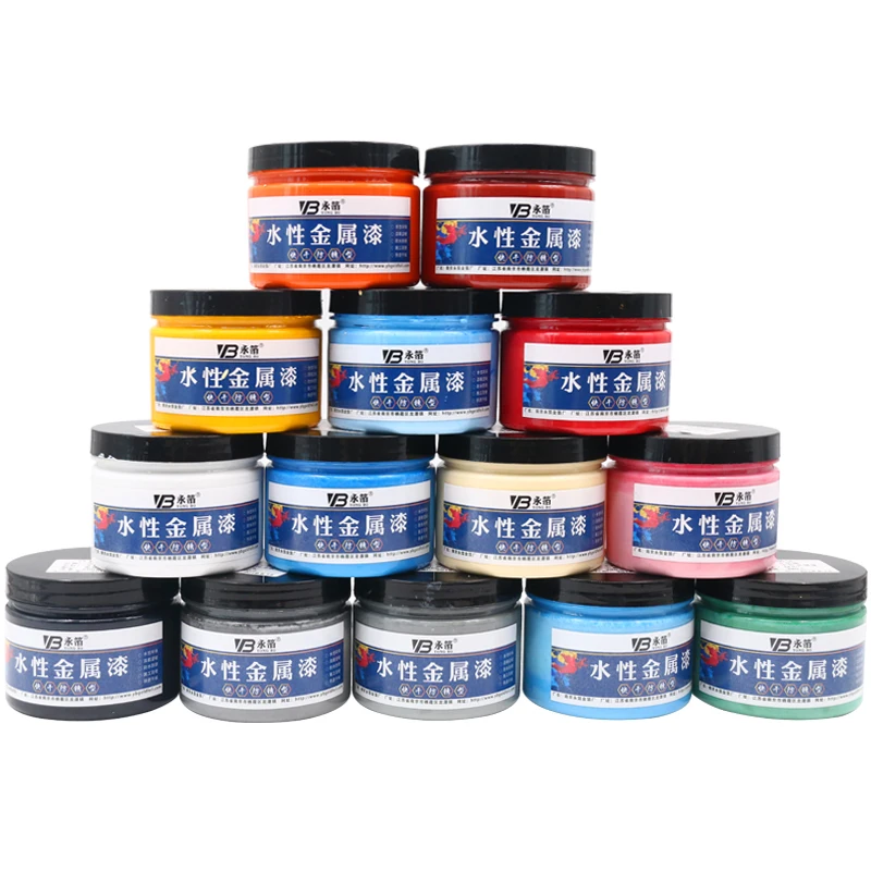 

Black Water-based Metallic Paint Acrylic Lacquer for Hand-painted,Beginner,Metal,Wood,Wall,Iron Door