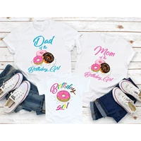 donut birthday shirt family t shirts birthday girlmatching family shirts customized personalized birthday girl outfit