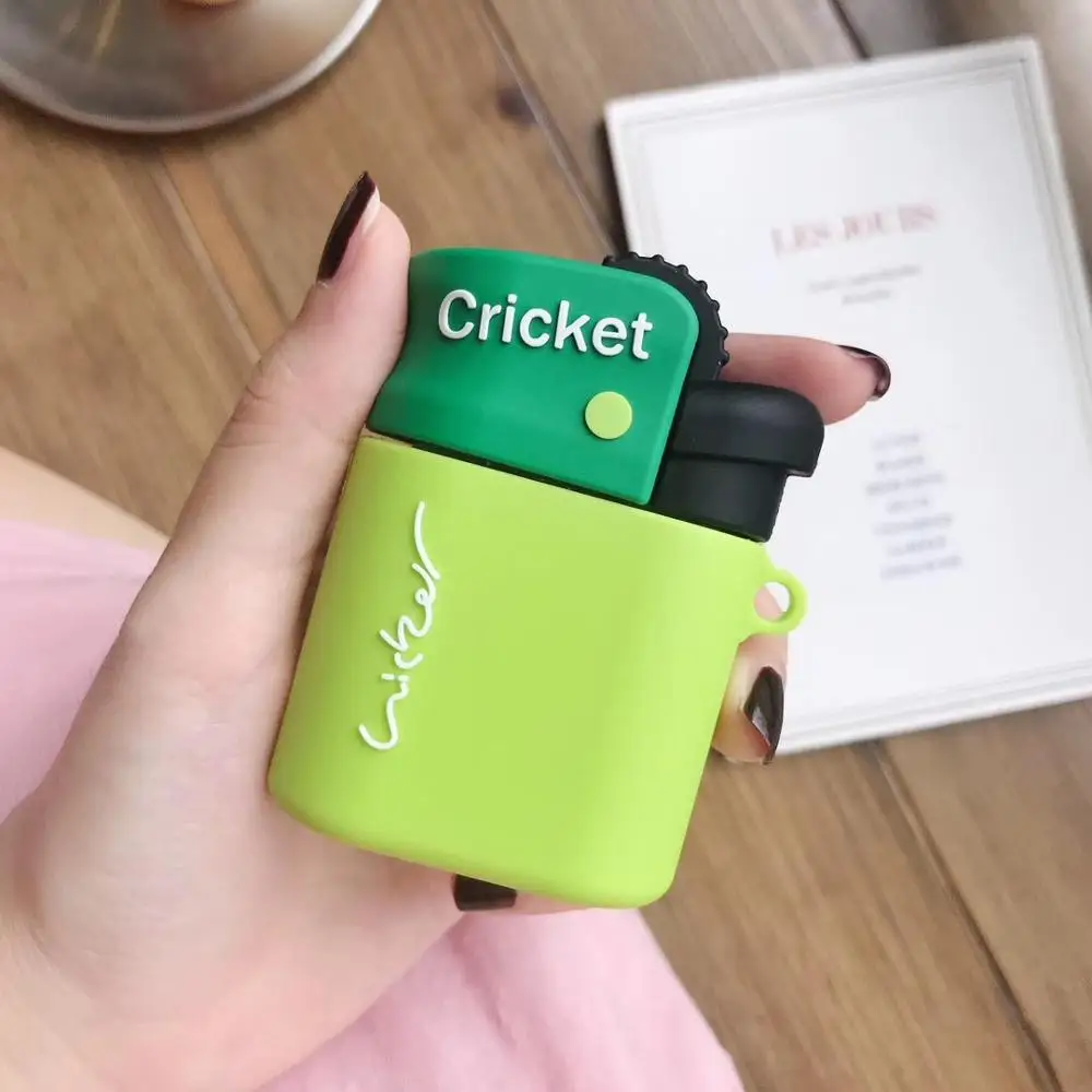 Для курительных сигарет упаковка коробка кольцо цепи Мягкий силиконовый чехол Обложка для AirPods - Цвет: 4