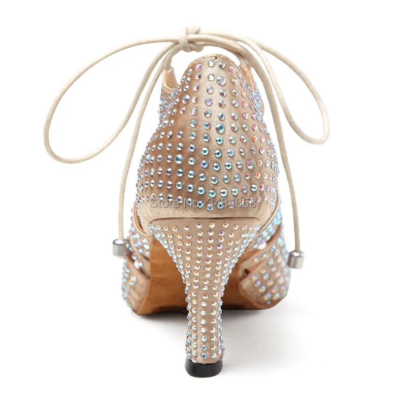 Наташа обувь для латинских танцев со стразами танцевальная взрослых женщин