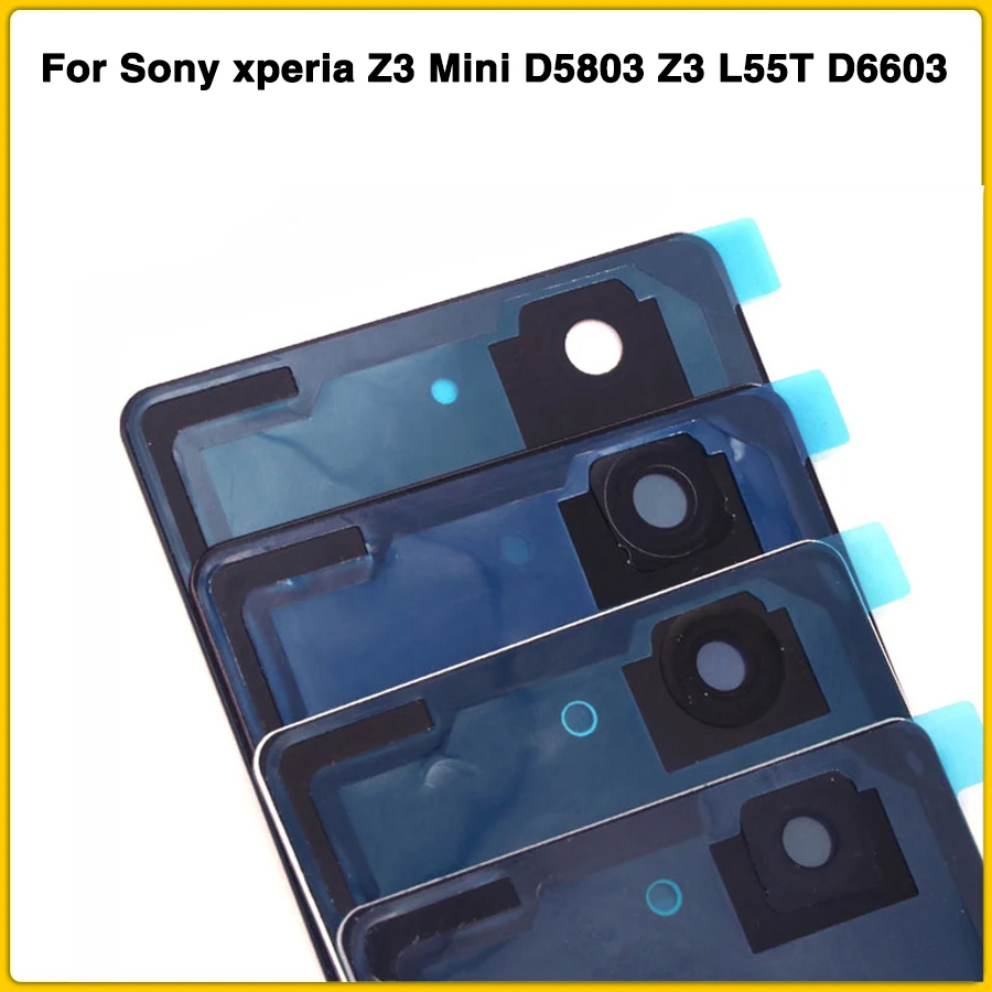 Z3 корпус стеклянная крышка для sony xperia z3 Mini D5803 L55T D6603 батареи задняя двери +