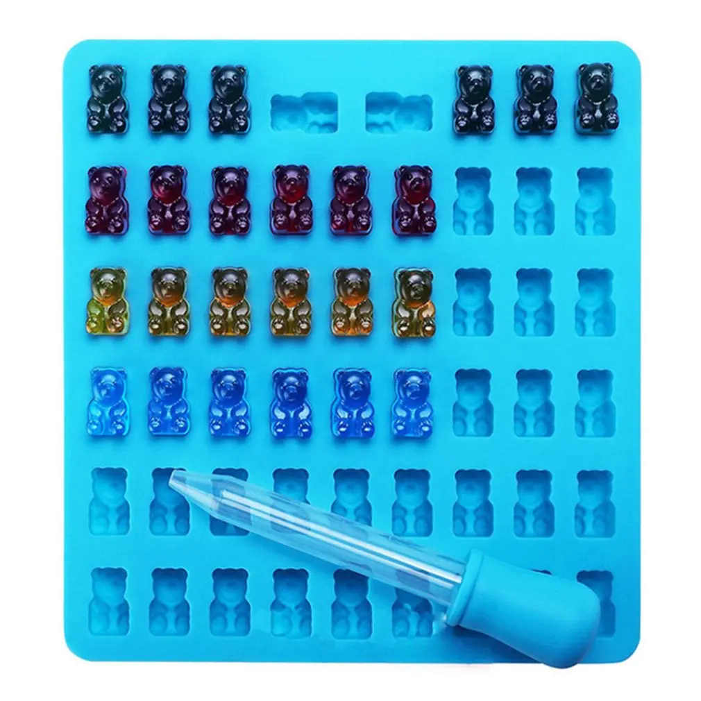 Силиконовая форма Gummy медведя из мультфильма желе Торт Конфеты ледяные подносы
