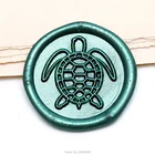 Печать морской черепахи, печать для подводного океана, печать для воска для вечерние, печать для свадебного приглашения, подарочная упаковка