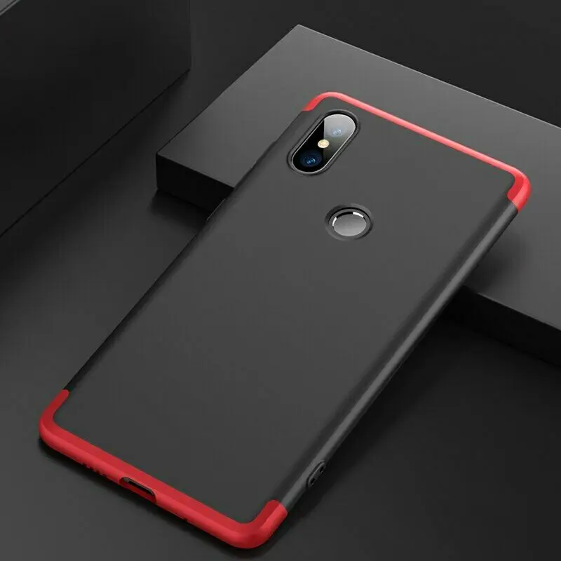 Для Xiaomi Mi Mix 2S GKK 360 Защита корпуса ударопрочный Жесткий ПК чехол 3 в 1 дизайн