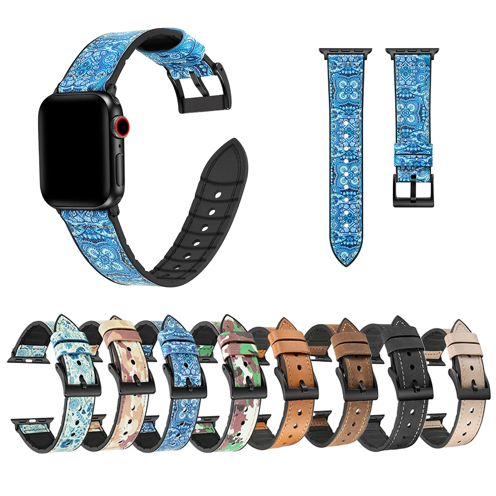 Ремешок для apple watch Группа 1/2/3/4 40 мм 38 версия наручных часов iWatch 42 44 спортивный