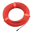 УГЛЕРОДНЫЙ кабель для теплого пола, 1 рулон, 20 м, 12K, 33 Ом, 3,0 мм, нагревательный провод из углеродного волокна, Электрический инфракрасный кабель для обогрева
