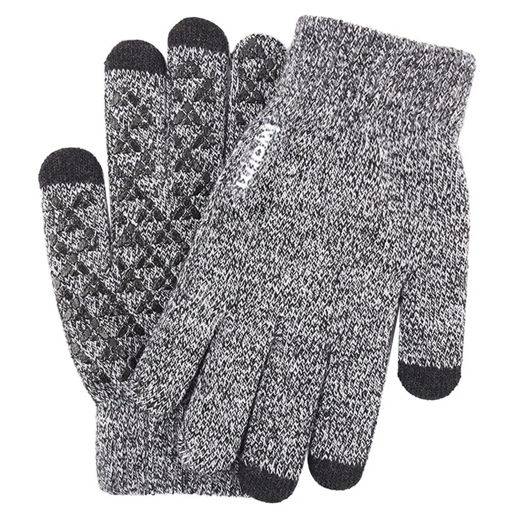 Зимние уличные спортивные перчатки для бега теплые флисовые с сенсорным экраном