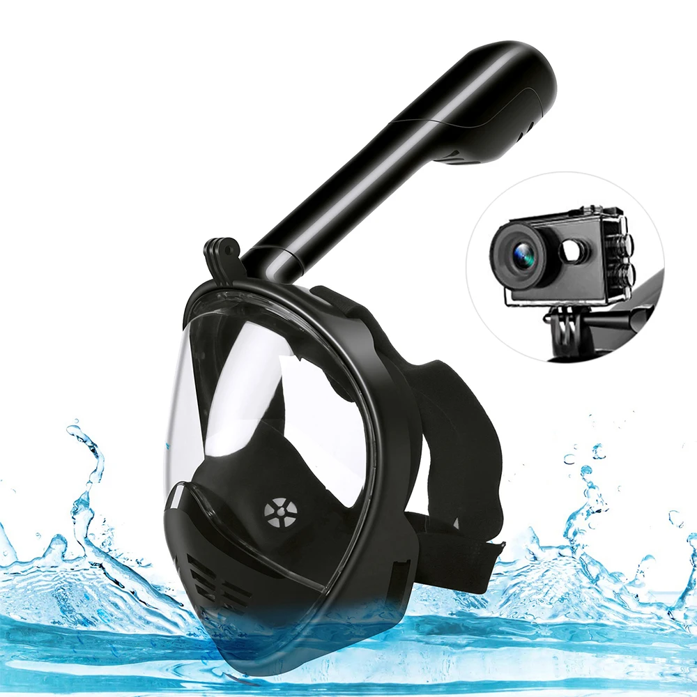 Маска для подводного плавания с полным лицом анти туман маска очки снаряжение