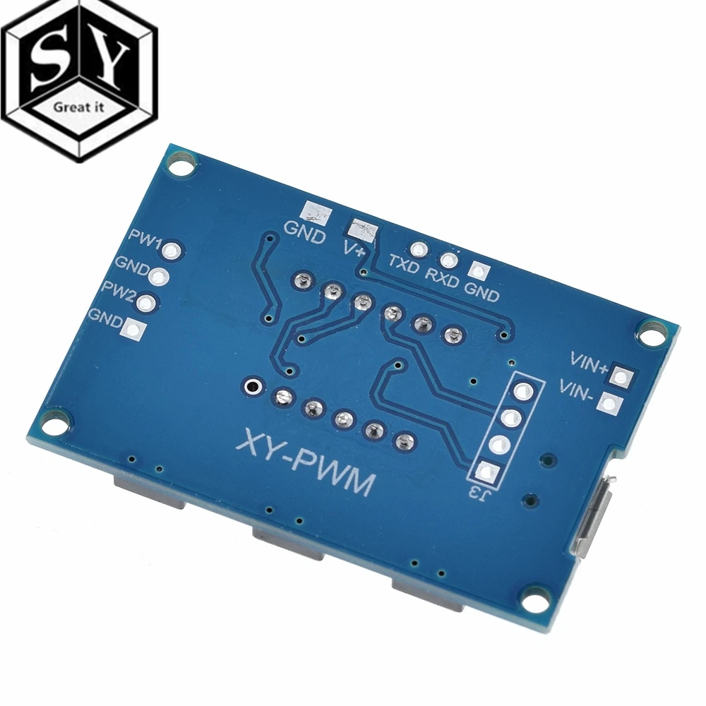 1 шт. DC5 30V/Micro Usb 5 В мощность независимый генератор pwm 2 канала двойной способ