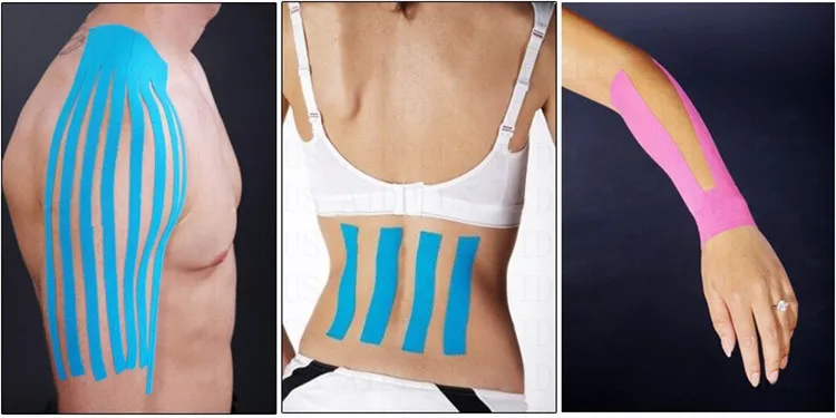 Кинезиологическая лента Kinesiotape 5 м эластичная хлопковая клейкая Спортивная