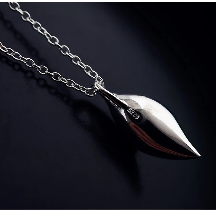 Ожерелья и кулоны в виде листьев из стерлингового серебра 925 пробы для женщин