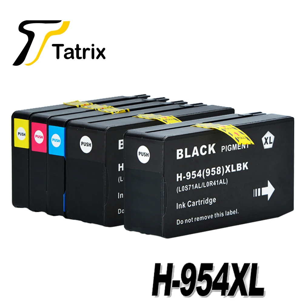 Для hp 954 hp 954XL полный Картридж BK/C/M/Y для hp OfficeJet Pro 7740 8210 8710 8715 8716 8720 8725 8730 8740 принтер - Цвет: One set add 1BK