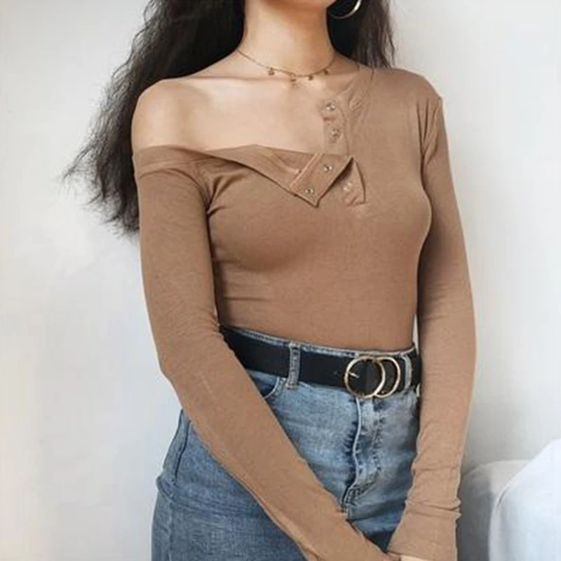 Топ женский вязаный с открытыми плечами на осень/зиму | Женская одежда