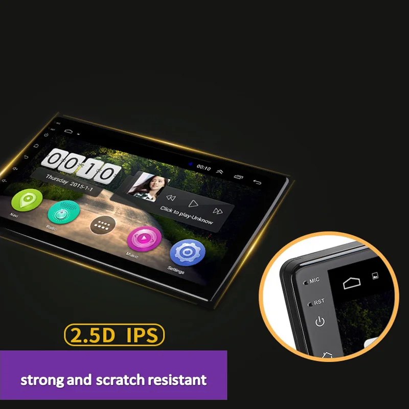 10 1-дюймовый Android 8 1 2.5D Закаленное HD тачскрин радио для Toyota land cruiser 2007-2012 с Bluetooth USB WIFI