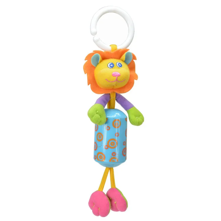 Lion Bell Детская коляска, игрушки, милые животные, погремушка, кровать, кроватка, автомобильная подвесная коляска, спиральные плюшевые успокаивающие игрушки, прорезыватель, Развивающая погремушка, игрушка - Цвет: Lion Bell