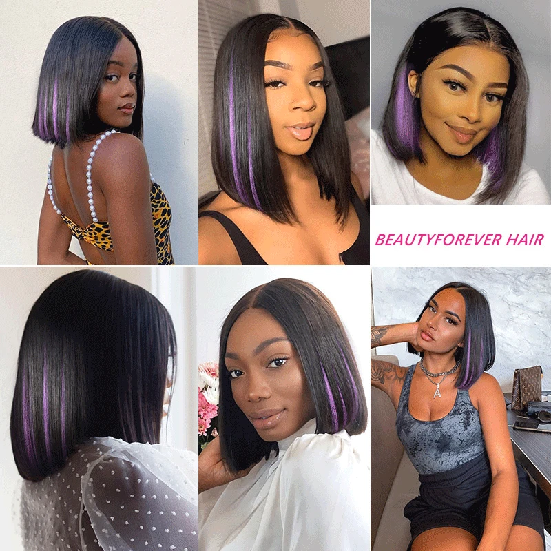 Парик Beauty Forever Bob из искусственной кожи на шелковой основе парик Peekaboo хайлайтера