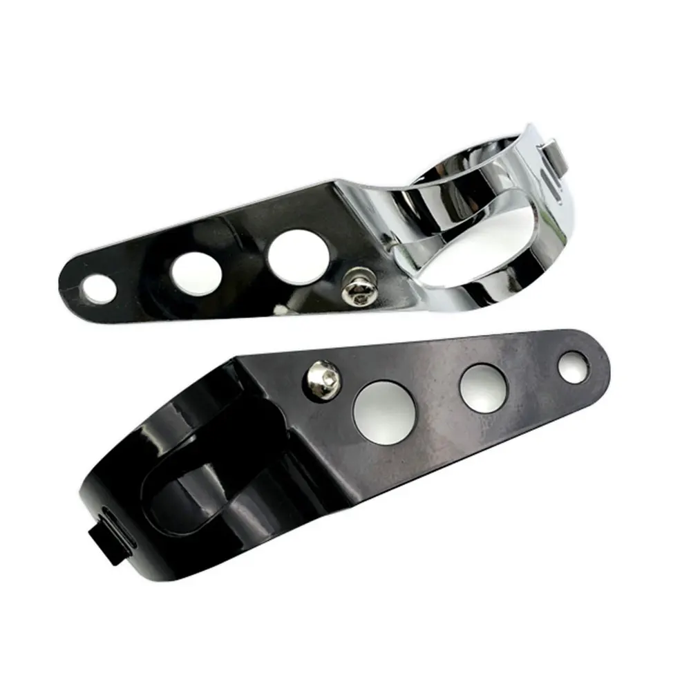 

1 Pair Stainless Steel Motorcycle Headlight Bracket Universal Mount Stand Support Motorcycle Accessories Black/Sliver