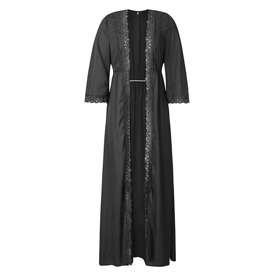 

Женское пляжное платье с разрезом, однотонное длинное платье в богемном стиле с V-образным вырезом, элегантное платье для отдыха и путешеств...