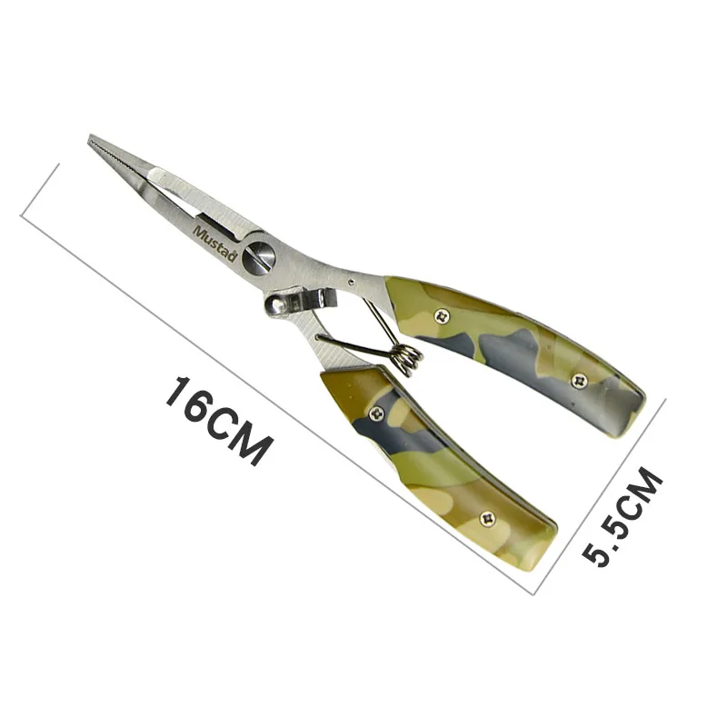 Рыболовные плоскогубцы Mustad многофункциональные из нержавеющей стали и