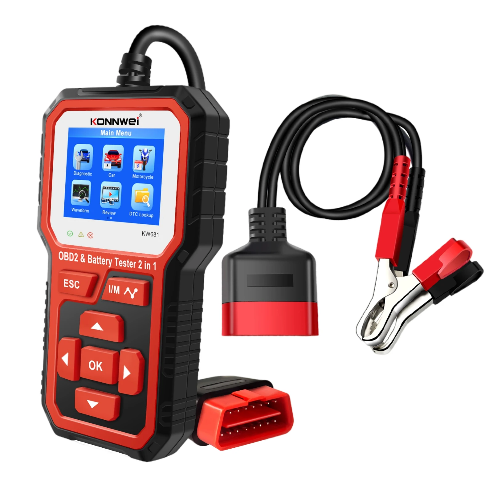 

2 в 1, сканер OBD2 для проверки двигателя автомобиля
