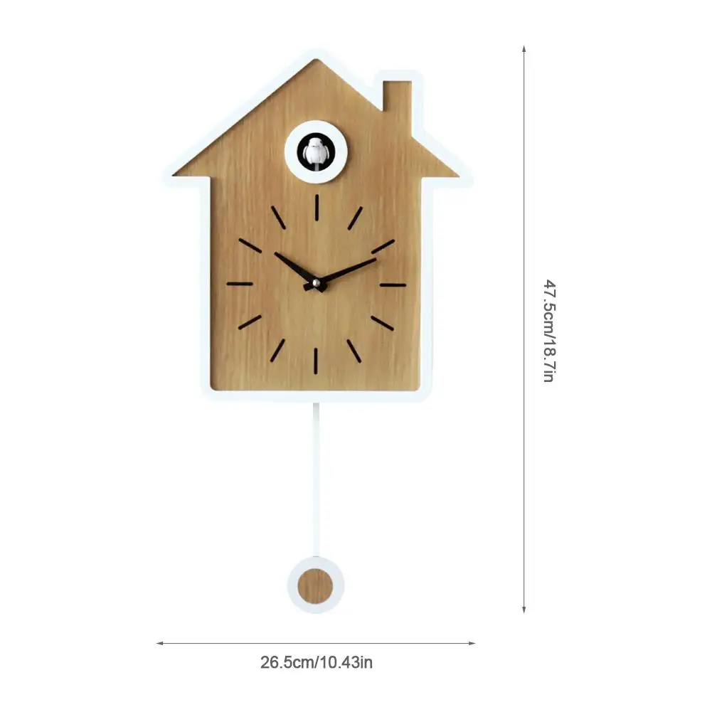 Настенные светящиеся часы в гостиную виде птицы современные детские украшения