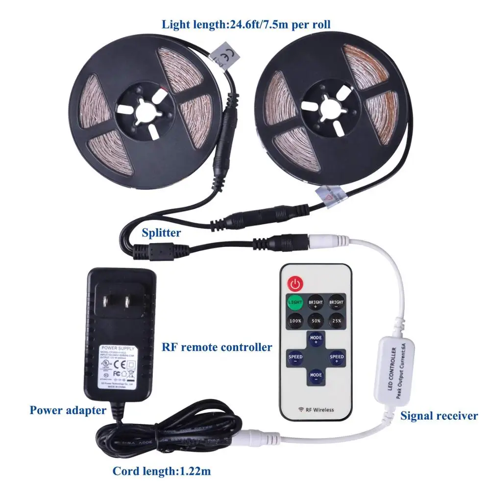 Светодиодная ленсветильник с регулируемой яркостью теплый белый свет не