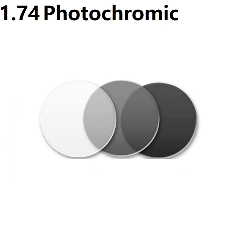 1 74 ультратонкие брендовые фотохромные серые Оптические солнцезащитные очки для
