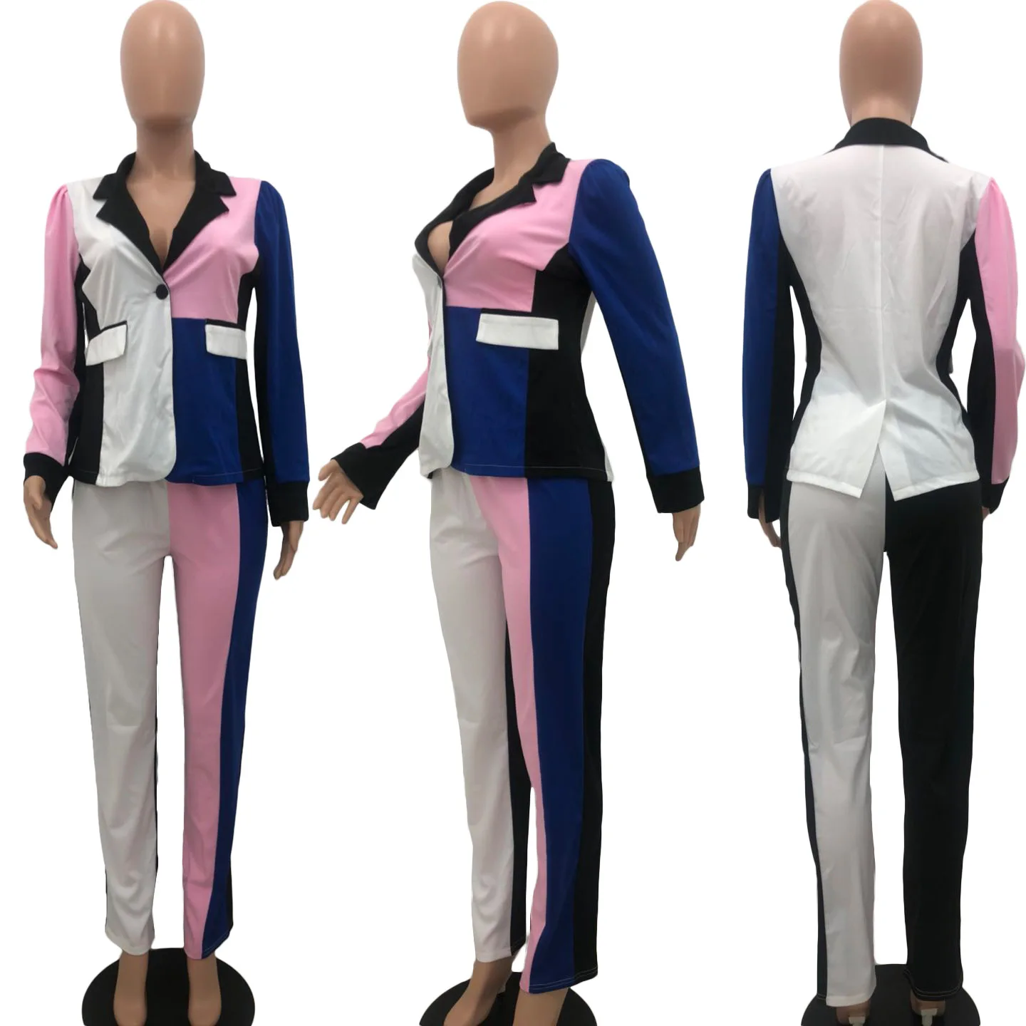 Комплект из 2 предметов осенние комплекты деловые костюмы женские 2020 V образным