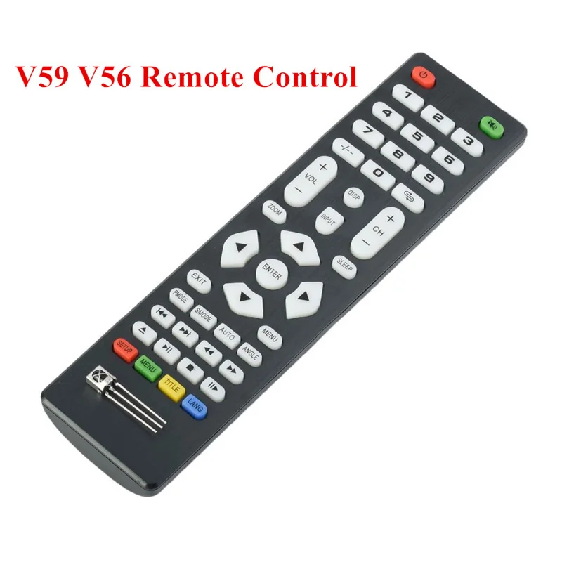 

1pc Universal Remote Control with IR Receiver LCD Driver Controller Board Fit For V59 V56 3463A DVB-T2 V29 3663LUA Driver Board