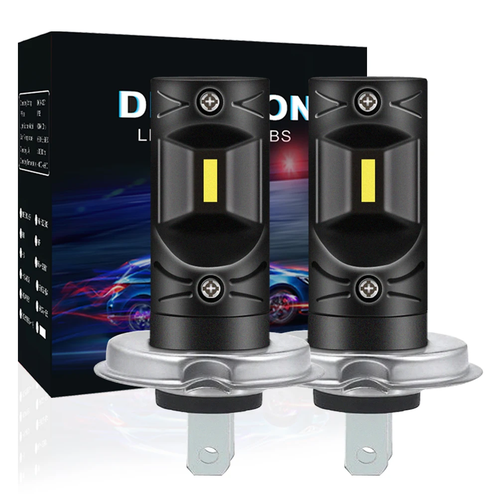 2x 1200LM H7 H11 светодиодные лампы для противотуманных фар 9005 H4 Авто 12В дневные ходовые