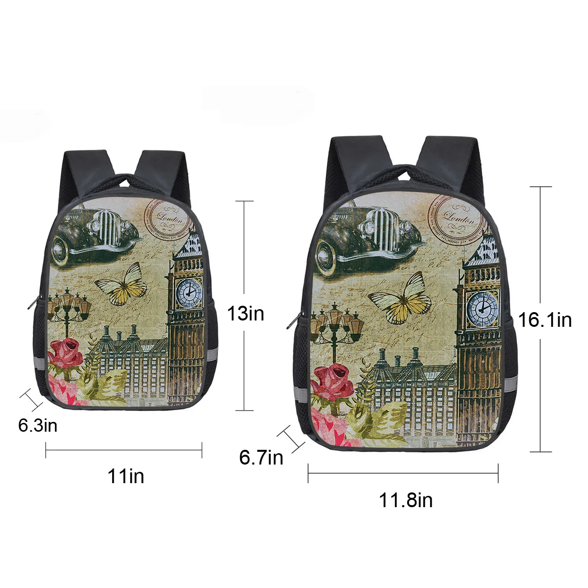 Рюкзак для ноутбука с часами и башней рюкзак спортивный сумка на плечо | Багаж