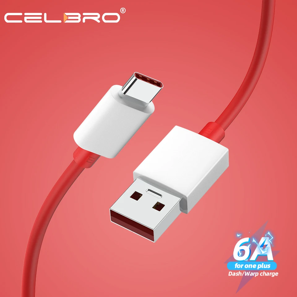 Оригинальный кабель для OnePlus 8T Warp Charge Type C 6A Быстрая зарядка Nord 8 7 6 5 7T 6T 5T One Plus Dash USB