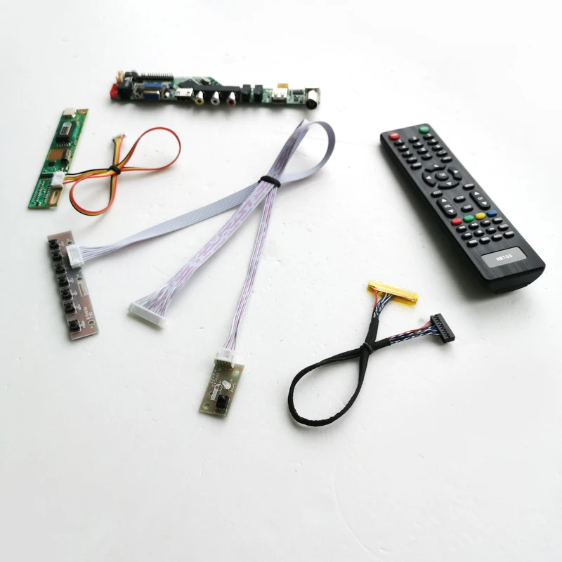 

For LP171WE2-TLA1/TLA2 Keyboard+Remote+Inverter TV Drive Card Board VGA USB AV RF LVDS 1CCFL 30Pin LCD Panel Monitor Kit